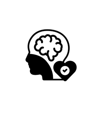 A vector of a brain and heart to represent passion