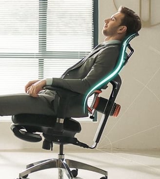 Boss chair padded handle repair in Andheri office by Chetan Chair Repairing