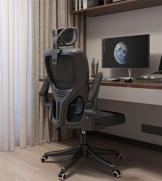 Executive chair tilt function fixed by technician in Andheri office
