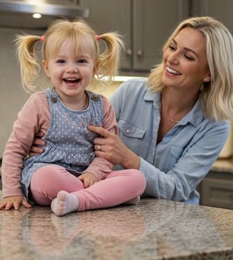 mother with daughter