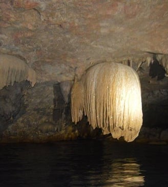 Stalactite formation at Jaguar Paw