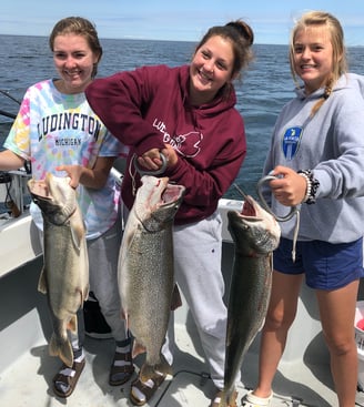 Ludington Salmon Fishing