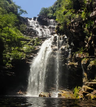 cachoeira do sossego em lençois