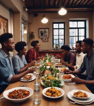 nice restaurant with people sitting at the table