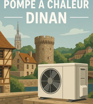 installation pompe à chaleur PAC à Dinan infographie devis solution