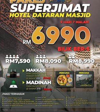 usq travel pakej superjimat