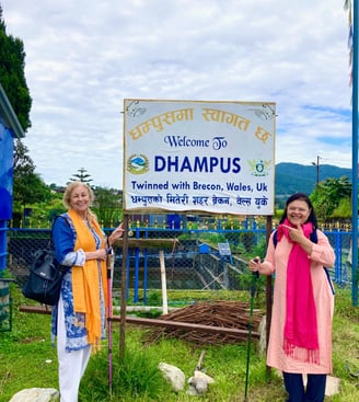 Chegando em Dhampus, entrada para o circuito Annapurna.