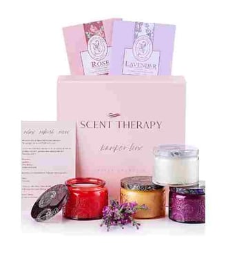Aromatherapy Candle Gift Set for Women- Scented Candles for Home, Unique Decor Present for Women's D