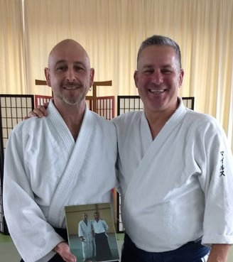 Bernd Enders mit Miles Kessler Sensei