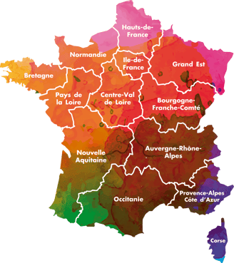 emplois par région