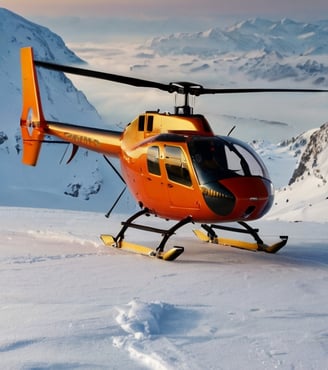 Private helicopter to go to Courchevel