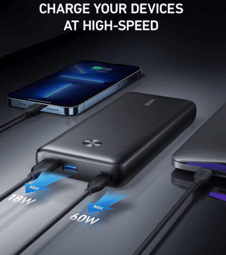 Anker 737 Power Bank keeping camping devices charged