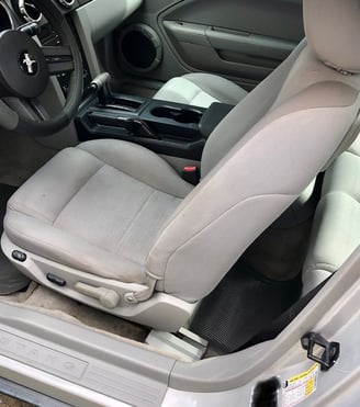 Interior Detailing Image “Deep interior car detailing with steam cleaning and vacuuming of seats"