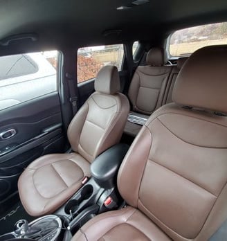 Interior Detailing Image “Deep interior car detailing with steam cleaning and vacuuming of seats"