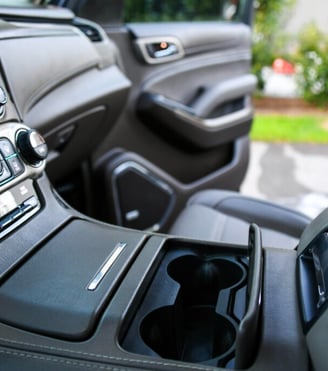Interior Detailing Image “Deep interior car detailing with steam cleaning and vacuuming of seats"