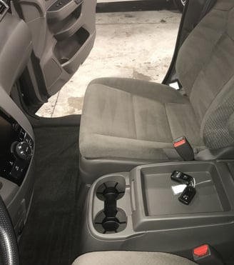 Interior Detailing Image “Deep interior car detailing with steam cleaning and vacuuming of seats"