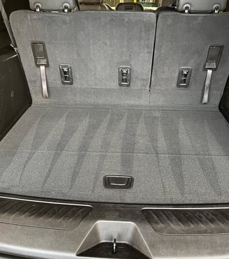 Interior Detailing Image “Deep interior car detailing with steam cleaning and vacuuming of seats"