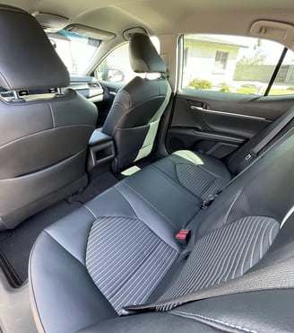 Interior Detailing Image “Deep interior car detailing with steam cleaning and vacuuming of seats"