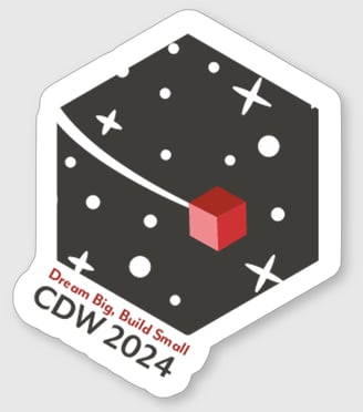 sticker for CubeSat Developer's Workshop 2024