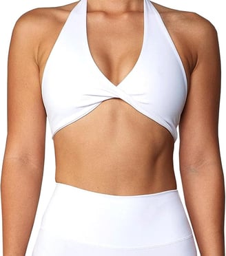 Top blanco halter pole dance