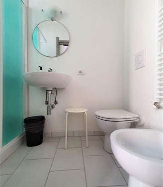 a bathroom with a toilet and a sink