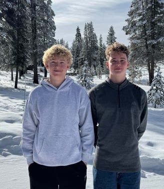 Henry and Jake - founders of Teens who tech student led volunteer organization