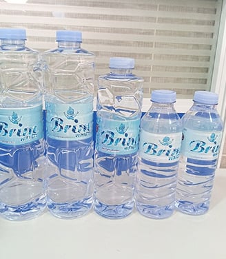 Brim water bottle water