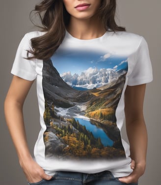 woman in black dress standing on black and white illustration