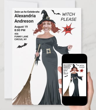 a woman in a witch costume is holding a phone phone