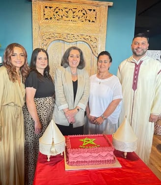 Committee Members of the Moroccan Association of Perth and Moroccan Ambassador: Mrs. Wassane Zailach
