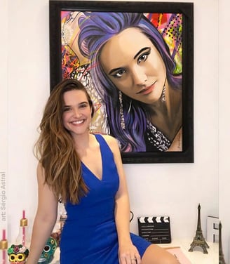 O artista Sérgio Astral possui uma experiência de mais de 35 anos em pinturas em tela. Juliana Paiva