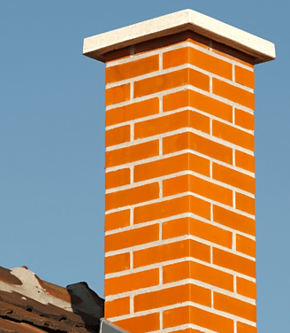 a brick chimney