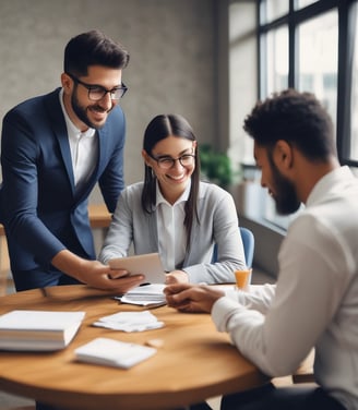 A web page from Razorpay displaying marketing content about financial services. The page includes a 3D illustration of a cube surrounded by floating labels with financial terms like 'Virtual Account' and 'Vendor Payouts'. The text encourages business growth through automated financial solutions. Navigation links for various services are visible at the top.