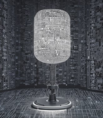 a glowing light bulb in a dark room