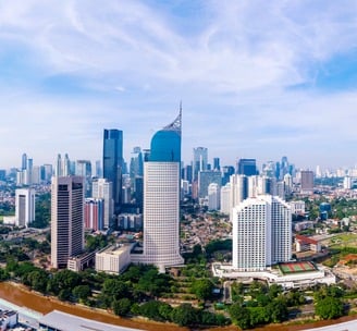 a city skyline view of a city with skyscrapers and skyscrapers