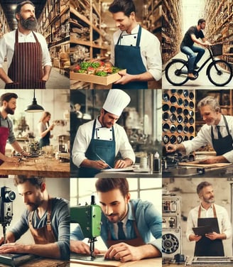 Empresarios exitosos tras recibir préstamo hipotecarios para capital de trabajo en Bogotá.