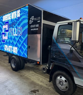 Side View Finished LED truck