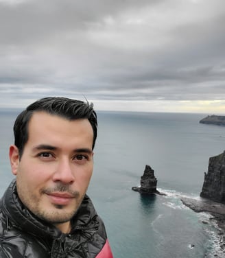 A view from the Cliffs of Moher in Ireland