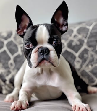 a dog sleeping on a couch
