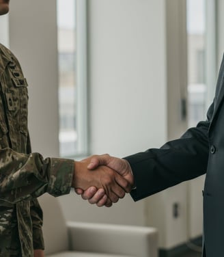 Soldier, Suit, Business, Deal, Transition, Veteran