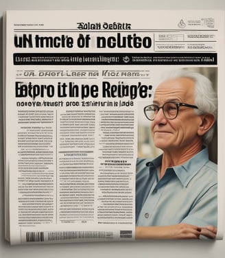 A document page with blue and white background text detailing new arrangements for TV licenses for individuals over 75. The text mentions the end of free TV licenses funded by the government and provides information regarding eligibility and application.