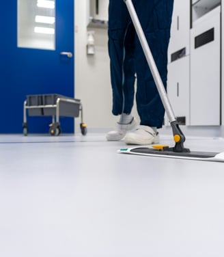 An exceptionally clean floor after sanitisation from Bryte Cleaning in Brisbane