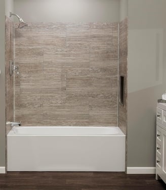 Grout free shower wall systems install