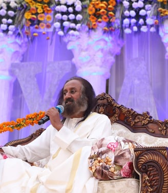 Gurudev Sri Sri Ravi Shankar Ji on 20th February 2025 at Sports Stadium, Bathinda