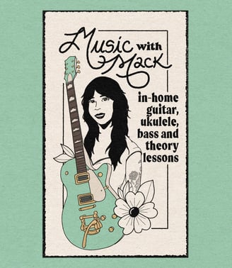 Music with Mack: in-home guitar, ukulele, bass and theory lessons