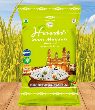himanchal basmati rice sona mansoori pack -30kg