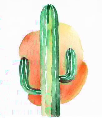 a cactus plant with a cactus in the background