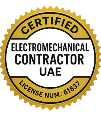 Certified Electromechanical Contractor UAE badge