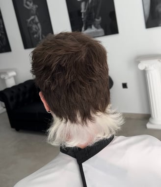 Bloque de color mullet cliente Olimpo Barberia