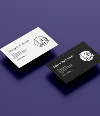 a business card with a business card holder